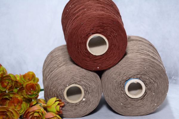 Cotone, Olcese|Хлопок 100%- пайетки|Taupe mel